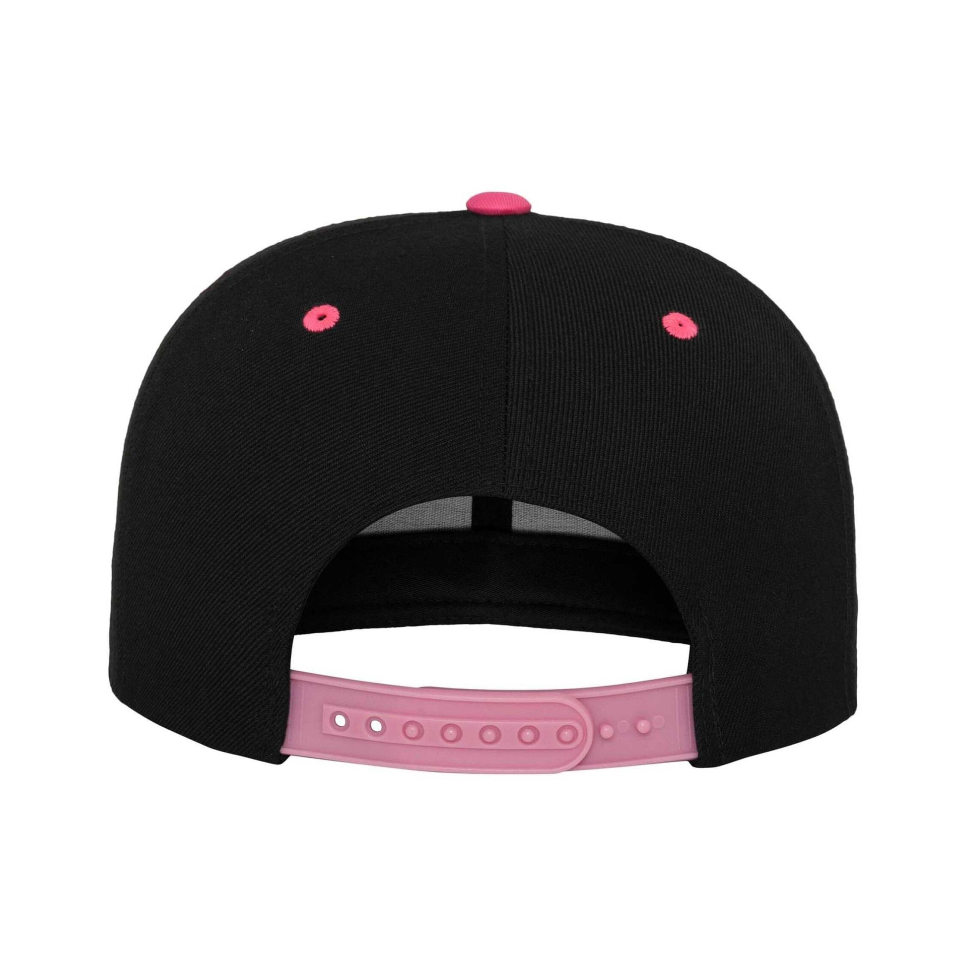Black-Neon Pink - Back - Flexfit Classic Two Tone Cap