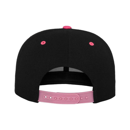 Black-Neon Pink - Back - Flexfit Classic Two Tone Cap