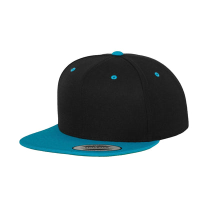Black-Teal - Front - Flexfit Classic Two Tone Cap