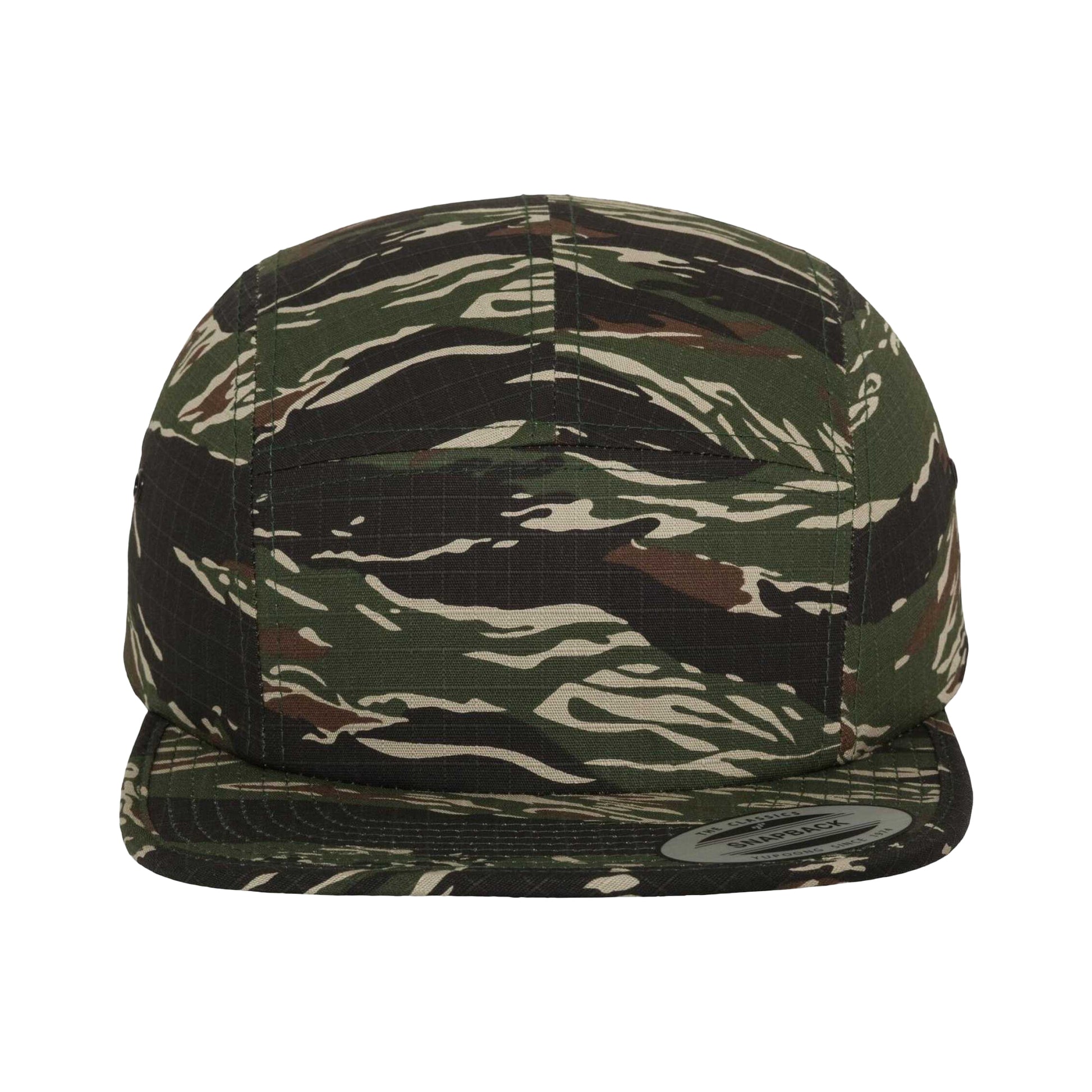 Camo Green - Close up - Flexfit Classic Jockey Baseball Cap