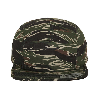 Camo Green - Close up - Flexfit Classic Jockey Baseball Cap