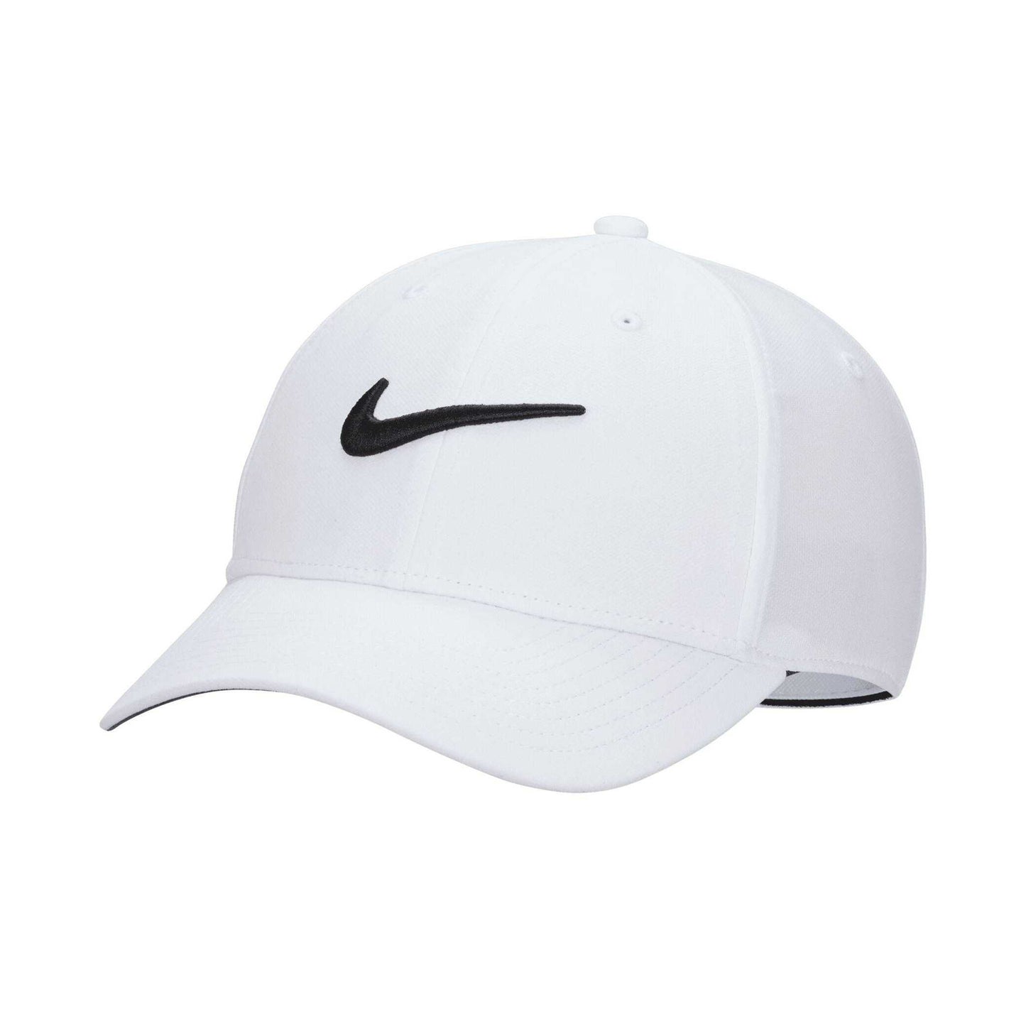 White-Black - Front - Nike Golf Swoosh Dri-FIT Structured Baseball Cap