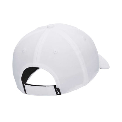 White-Black - Back - Nike Golf Swoosh Dri-FIT Structured Baseball Cap