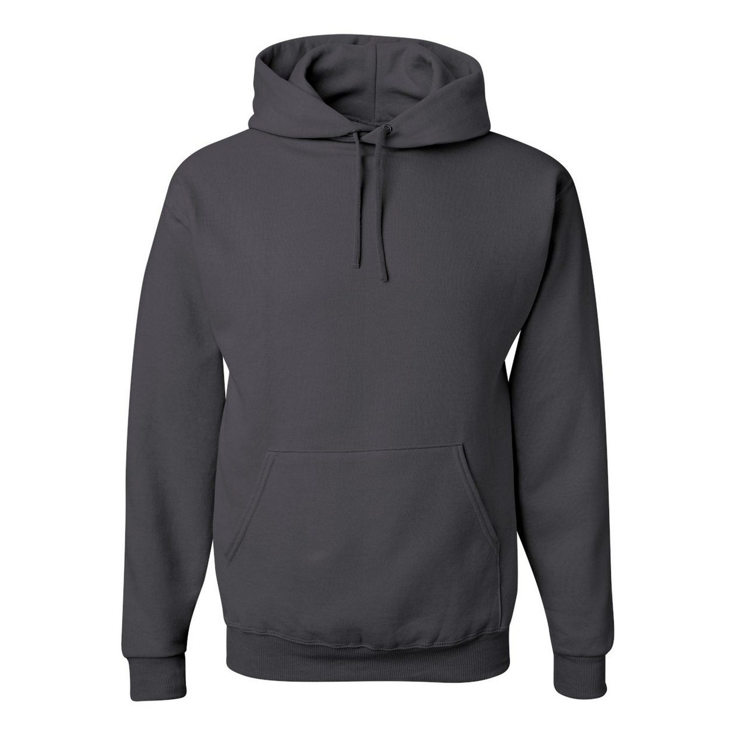 Charcoal Grey - Front - Jerzees Unisex Adult Nublend Hoodie