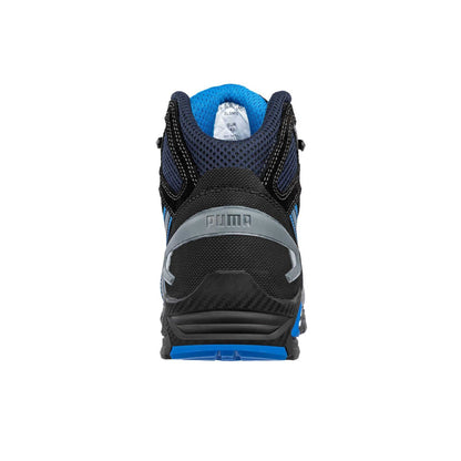 Black-Blue - Back - Puma Safety Mens Rio Leather Mid Cut Safety Boots