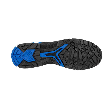 Black-Blue - Side - Puma Safety Mens Rio Leather Mid Cut Safety Boots