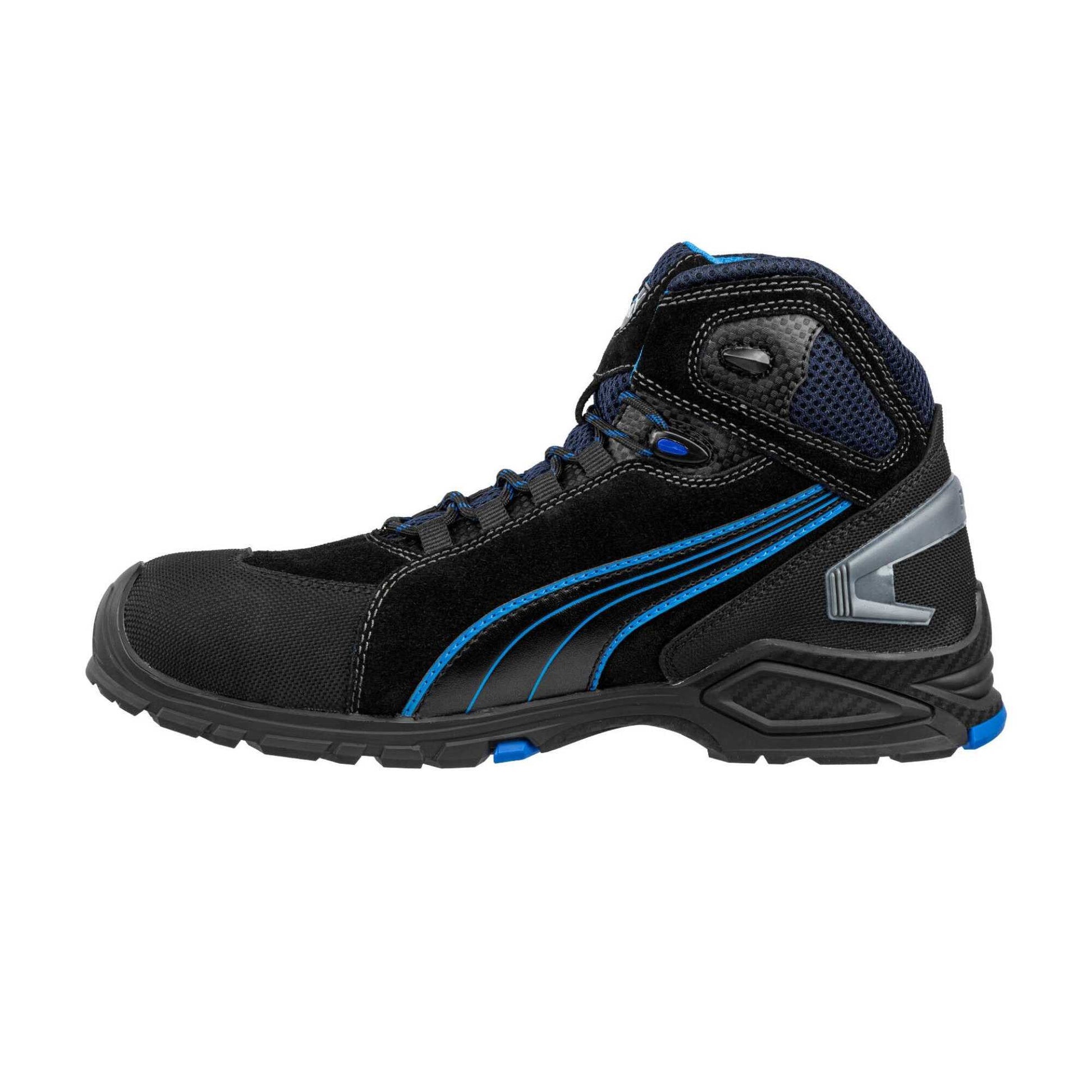 Black-Blue - Lifestyle - Puma Safety Mens Rio Leather Mid Cut Safety Boots