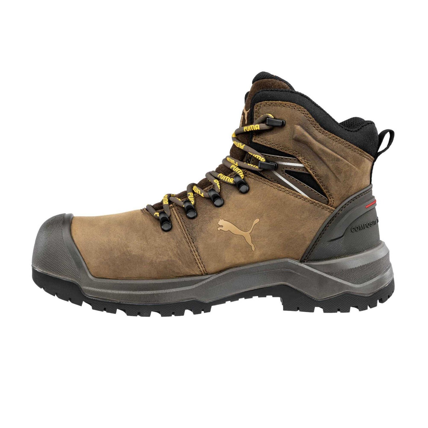 Brown - Lifestyle - Puma Safety Mens Iron Leather Mid Cut Safety Boots
