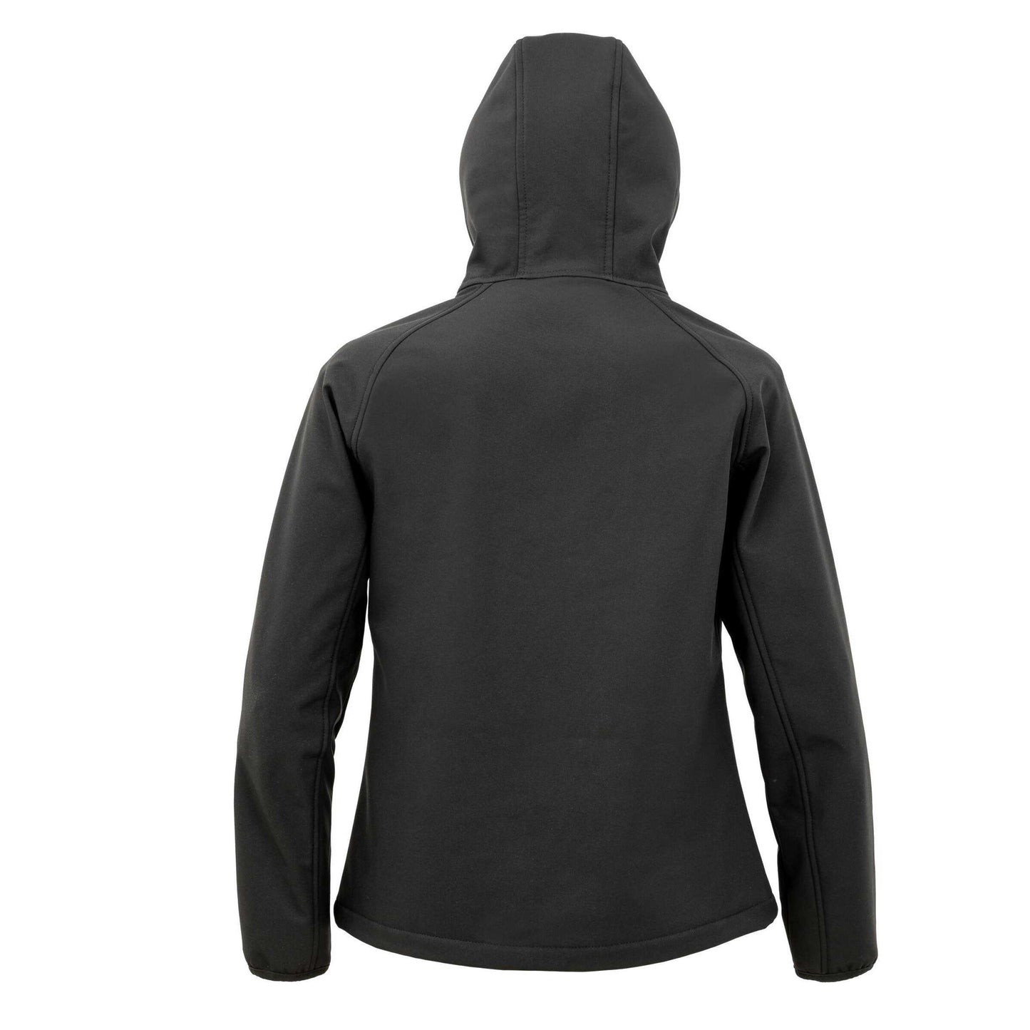 Black - Back - Result Recycled Womens-Ladies 3 Layer Printable Soft Shell Jacket
