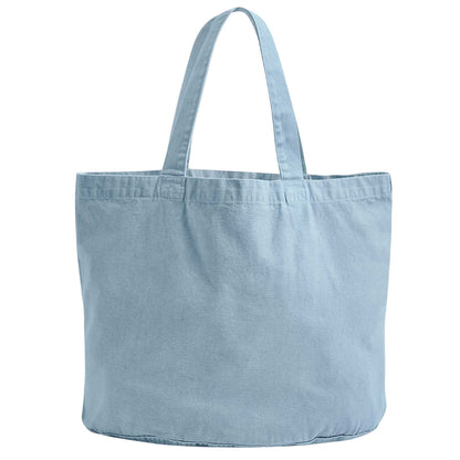 Vintage Light Blue - Front - Westford Mill Garment Dyed Tote Bag