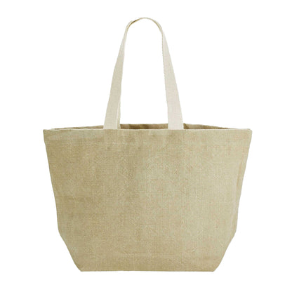 Natural - Front - Westford Mill Washed Jute Tote Bag
