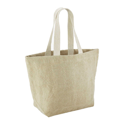 Natural - Back - Westford Mill Washed Jute Tote Bag