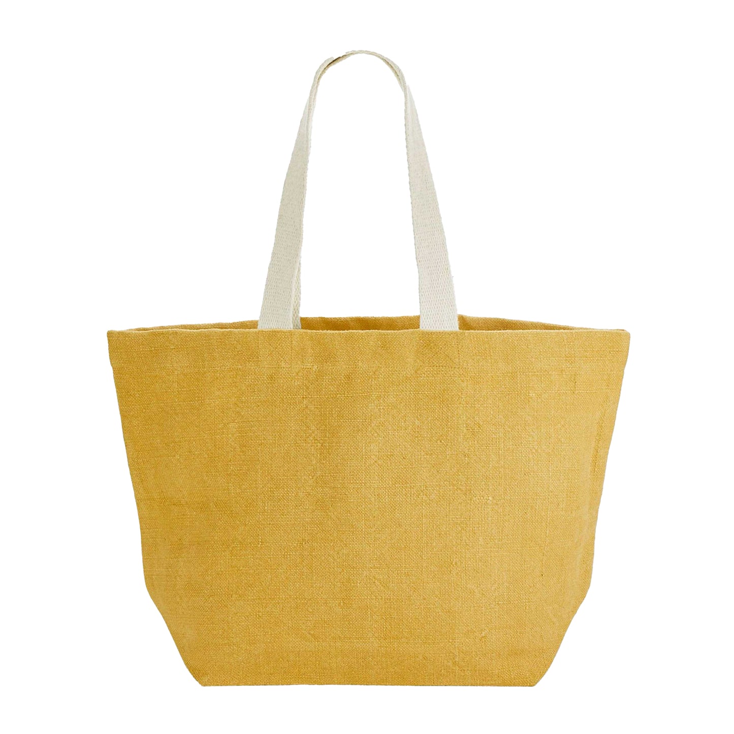 Saffron - Front - Westford Mill Washed Jute Tote Bag