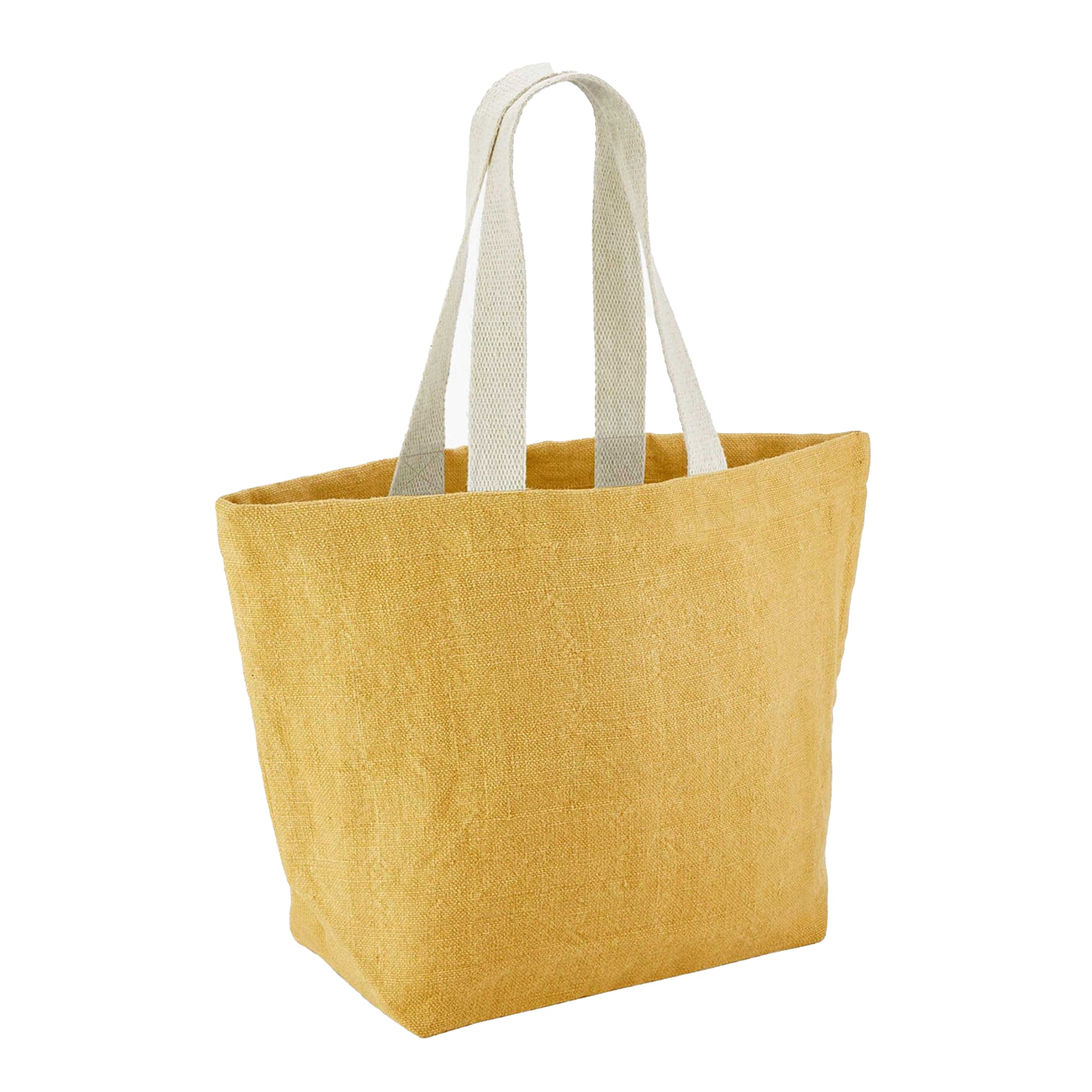 Saffron - Back - Westford Mill Washed Jute Tote Bag