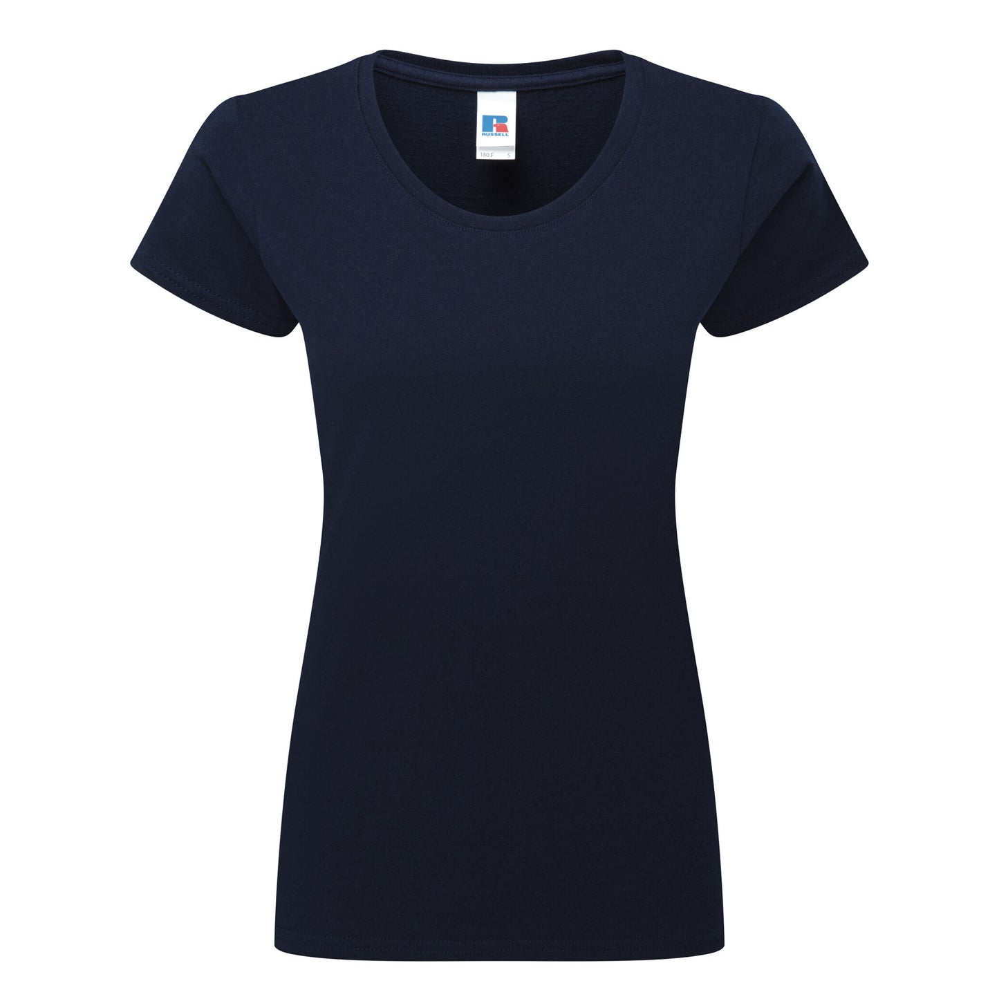 French Navy - Front - Russell Womens-Ladies Authentic Classic T-Shirt