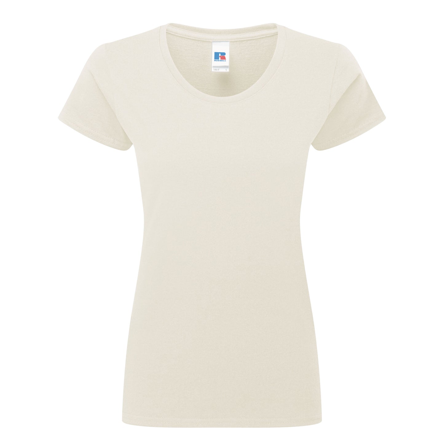 Natural - Front - Russell Womens-Ladies Authentic Classic T-Shirt