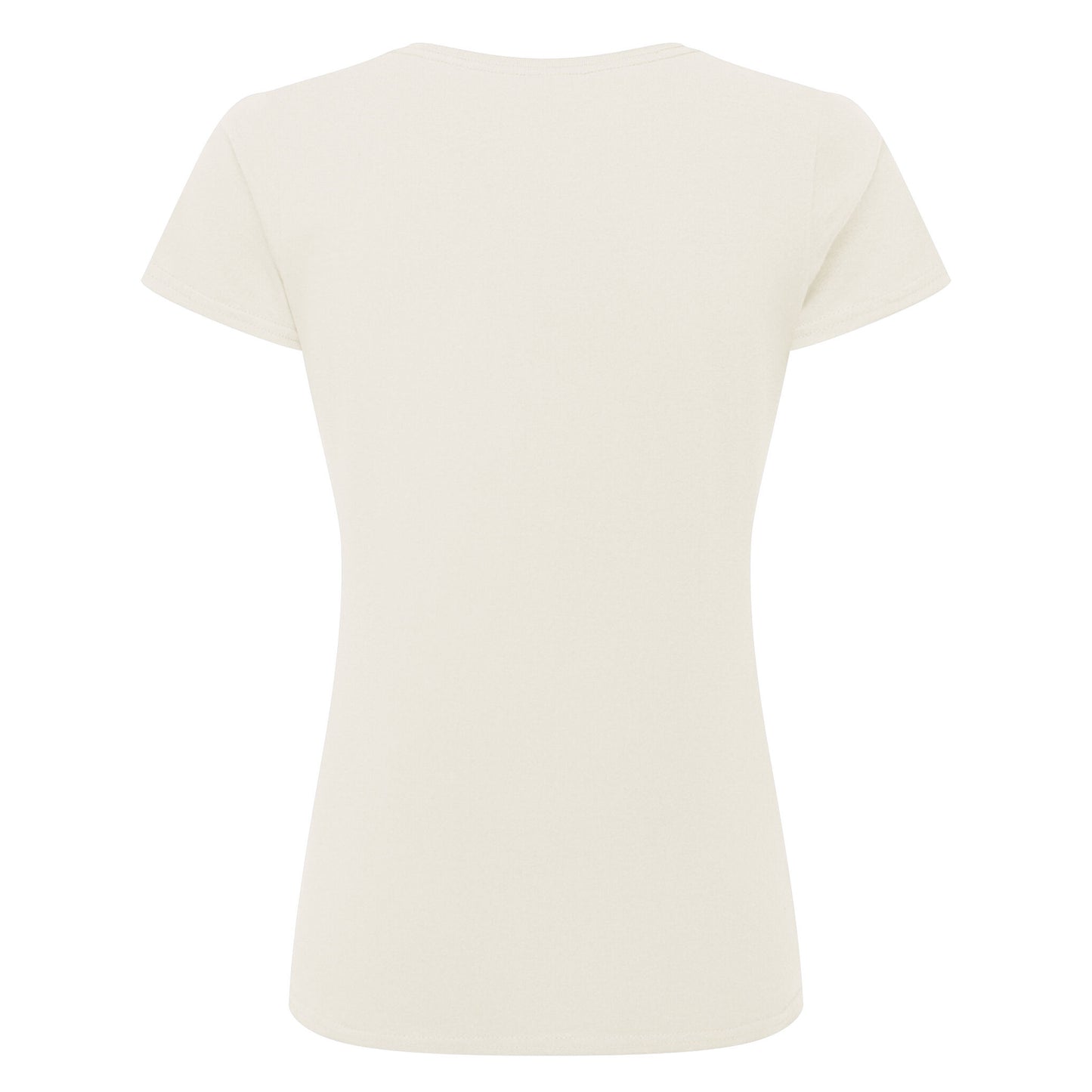 Natural - Back - Russell Womens-Ladies Authentic Classic T-Shirt