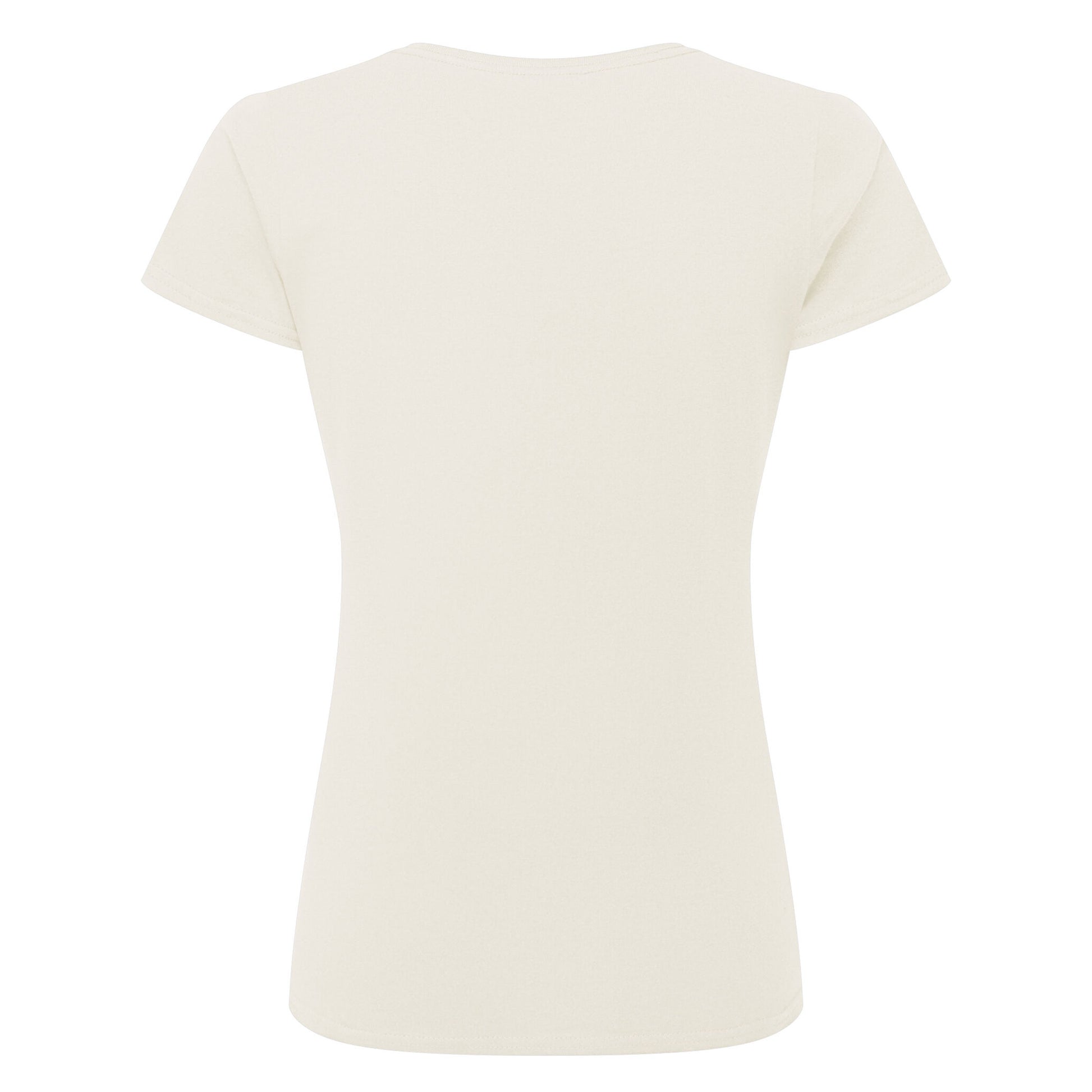 Natural - Back - Russell Womens-Ladies Authentic Classic T-Shirt