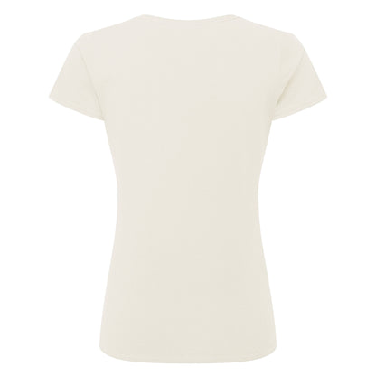 Natural - Back - Russell Womens-Ladies Authentic Classic T-Shirt