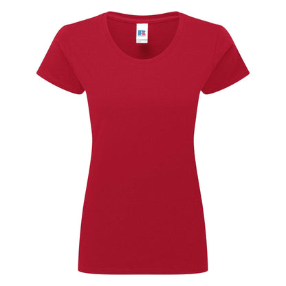 Classic Red - Front - Russell Womens-Ladies Authentic Classic T-Shirt