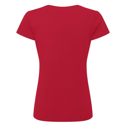 Classic Red - Back - Russell Womens-Ladies Authentic Classic T-Shirt