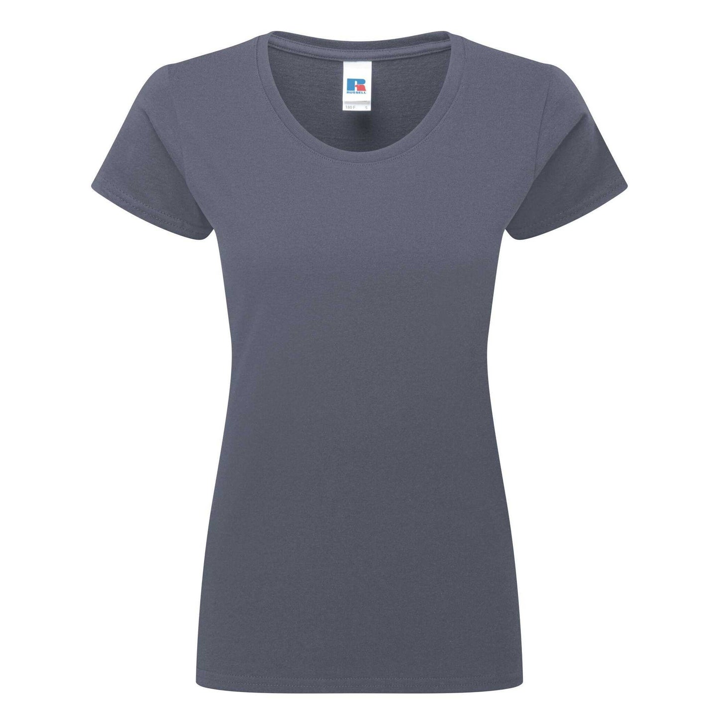 Convoy Grey - Front - Russell Womens-Ladies Authentic Classic T-Shirt