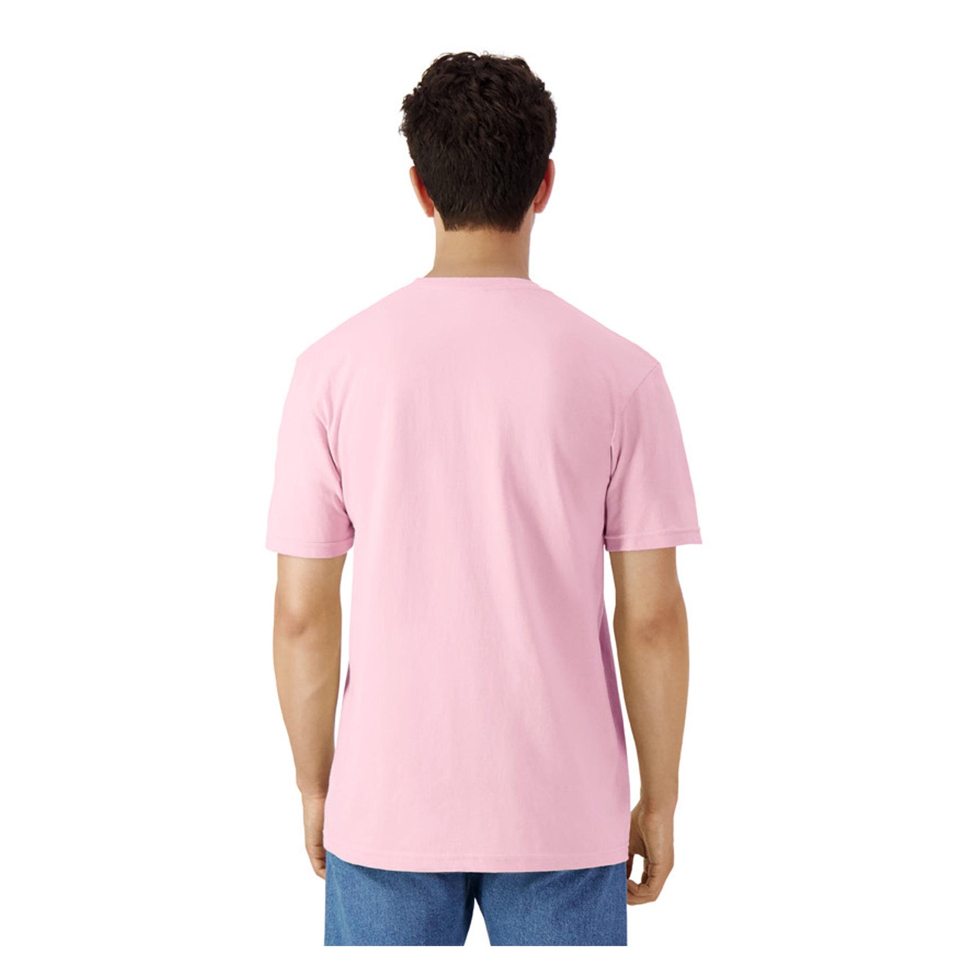 Light Pink - Side - Gildan Unisex Adult Cotton Lightweight T-Shirt