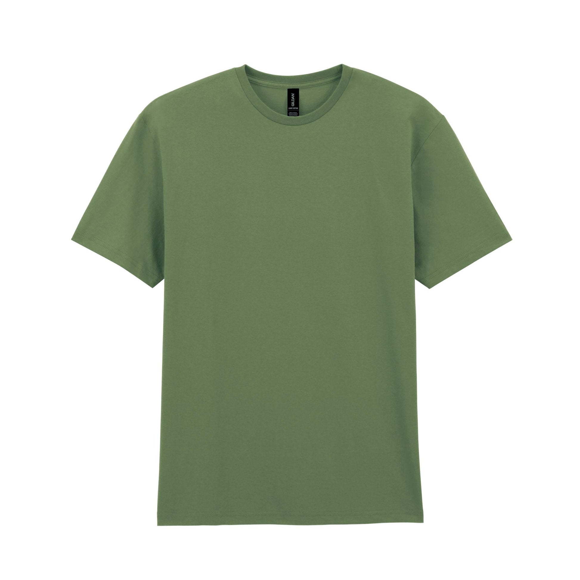Military Green - Front - Gildan Unisex Adult Cotton Lightweight T-Shirt