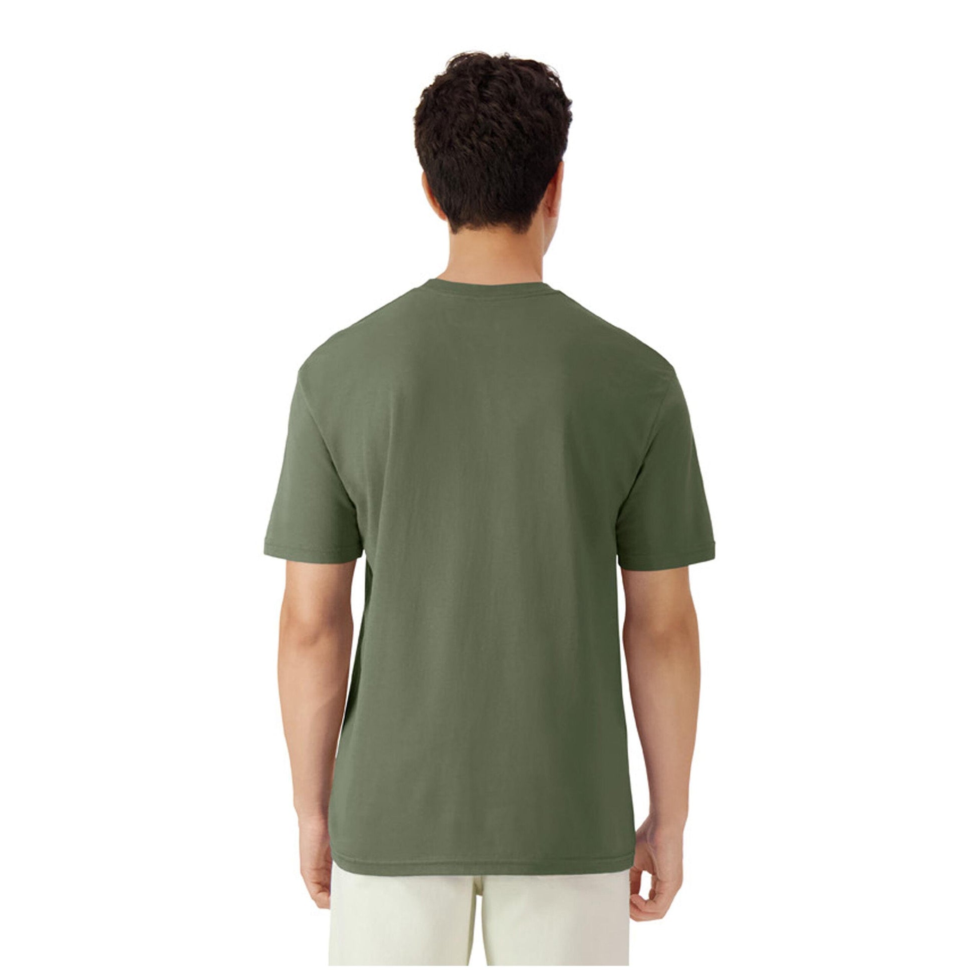 Military Green - Side - Gildan Unisex Adult Cotton Lightweight T-Shirt