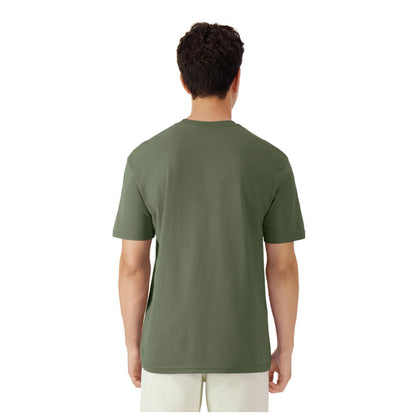 Military Green - Side - Gildan Unisex Adult Cotton Lightweight T-Shirt