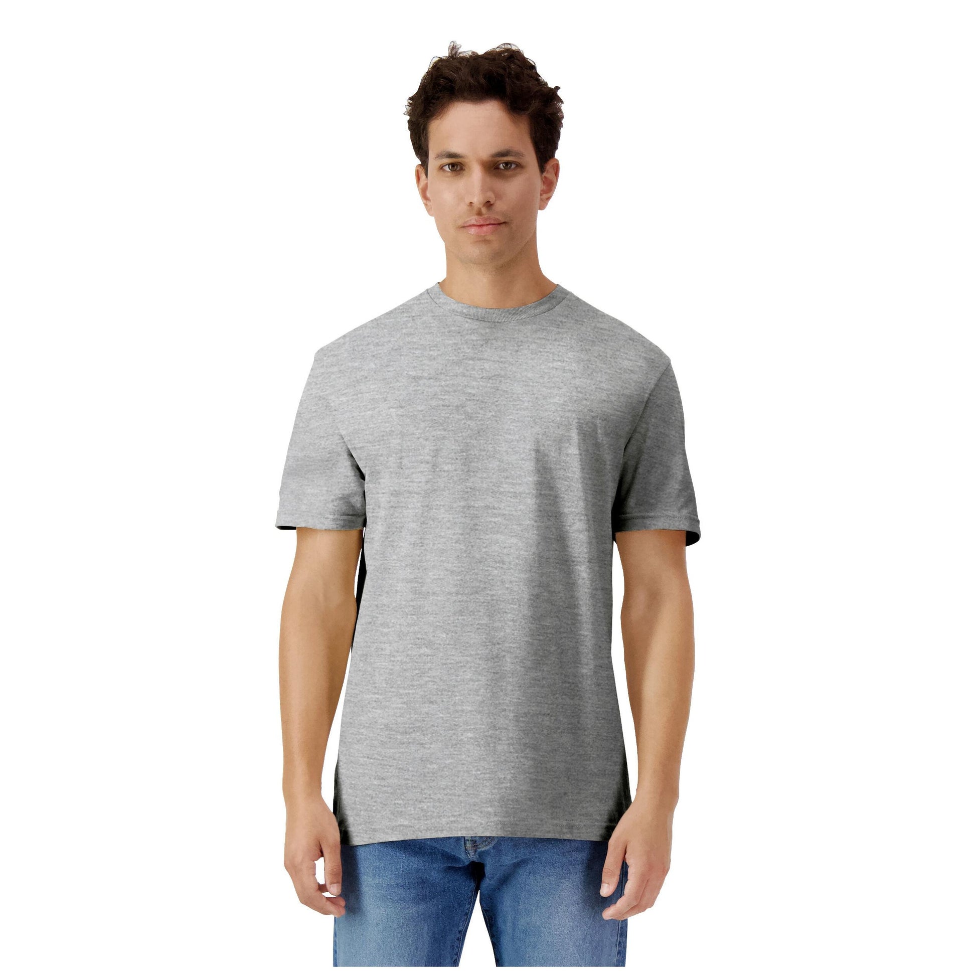 Sport Grey - Back - Gildan Unisex Adult Cotton Lightweight T-Shirt