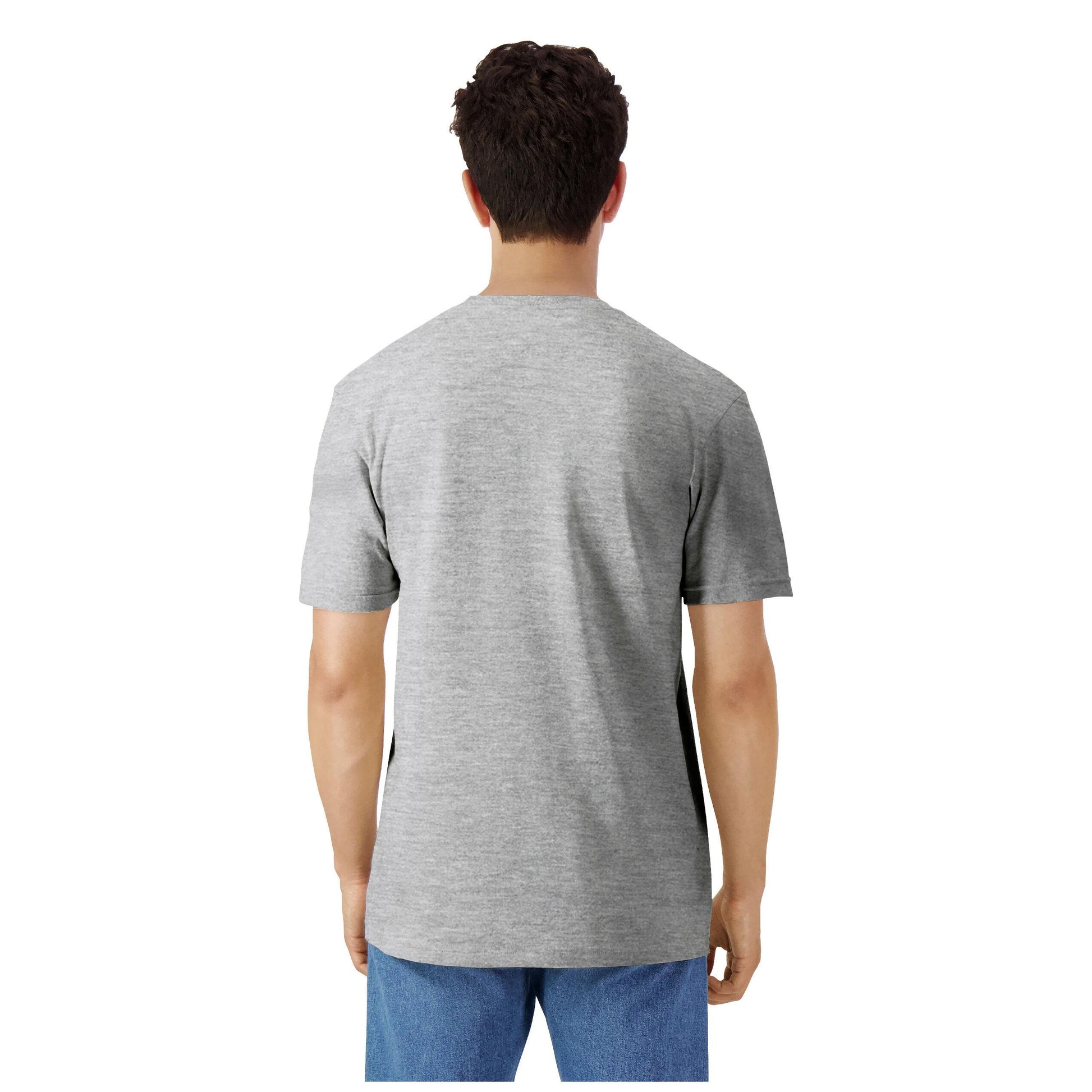 Sport Grey - Side - Gildan Unisex Adult Cotton Lightweight T-Shirt