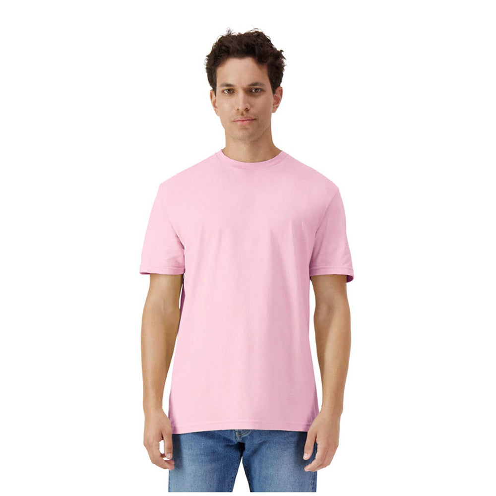 Light Pink - Side - Gildan Unisex Adult Cotton Lightweight T-Shirt