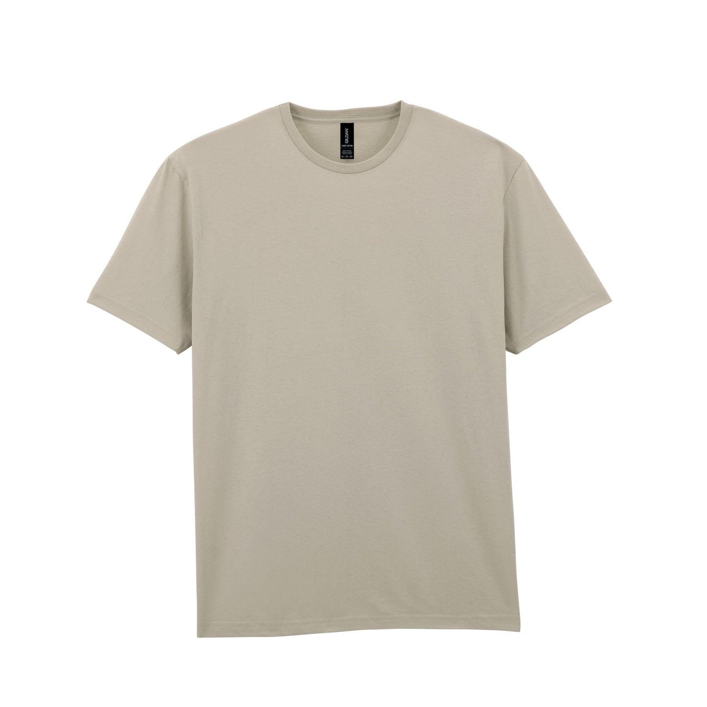 Sand - Front - Gildan Unisex Adult Cotton Lightweight T-Shirt