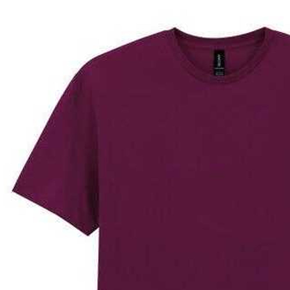 Maroon - Side - Gildan Unisex Adult Cotton Lightweight T-Shirt