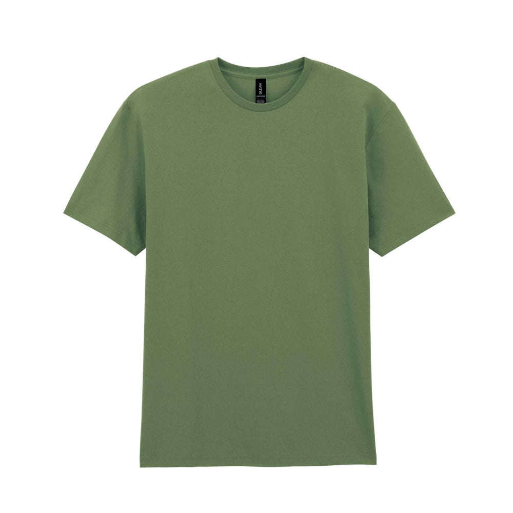 Military Green - Front - Gildan Unisex Adult Cotton Lightweight T-Shirt