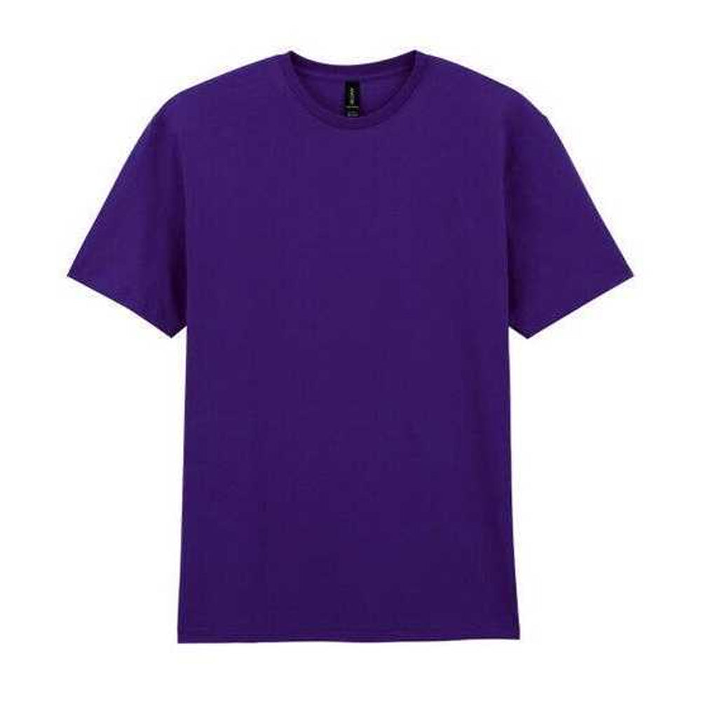 Purple - Front - Gildan Unisex Adult Cotton Lightweight T-Shirt