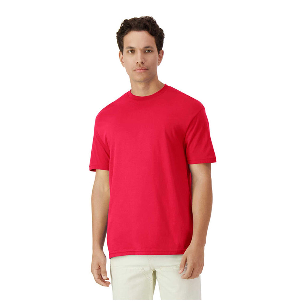 Red - Side - Gildan Unisex Adult Cotton Lightweight T-Shirt