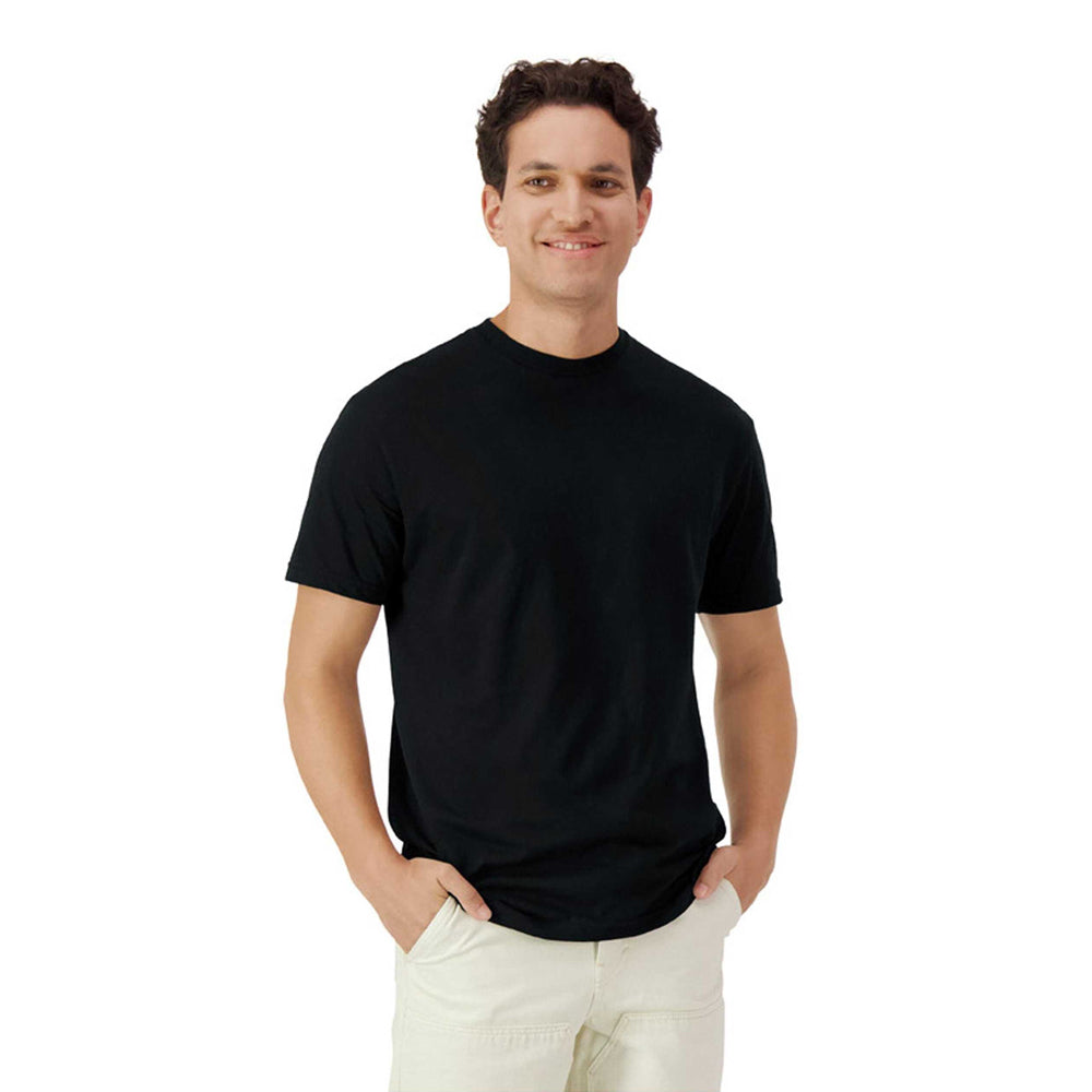 Black - Side - Gildan Unisex Adult Cotton Lightweight T-Shirt