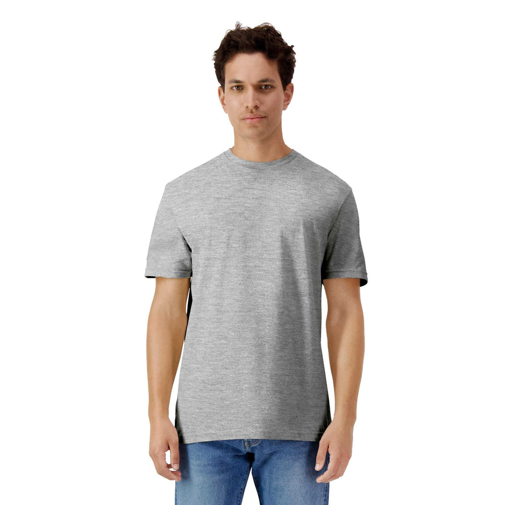 Sport Grey - Side - Gildan Unisex Adult Cotton Lightweight T-Shirt
