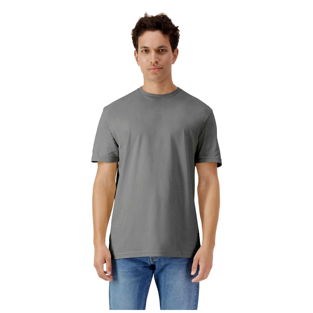 Charcoal - Back - Gildan Unisex Adult Cotton Lightweight T-Shirt