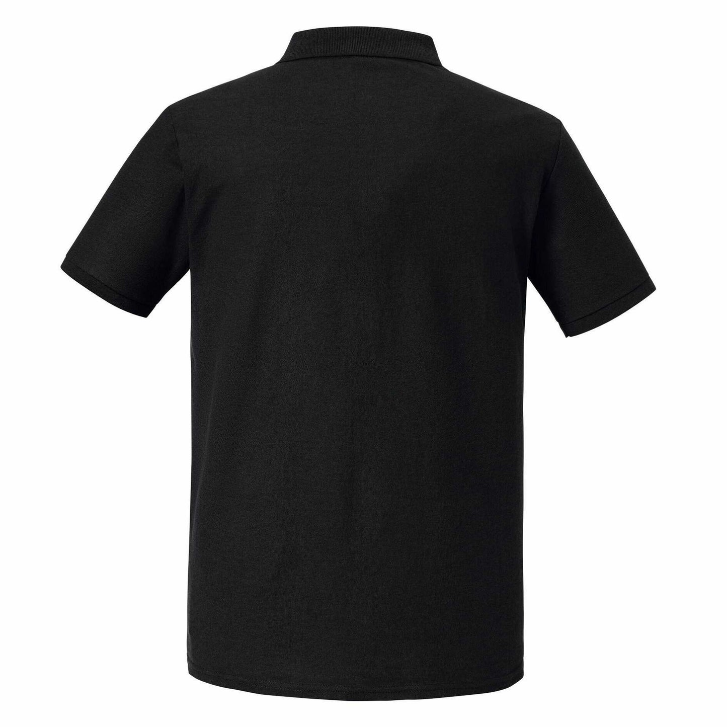 Black - Back - Russell Mens Authentic Eco Polo Shirt