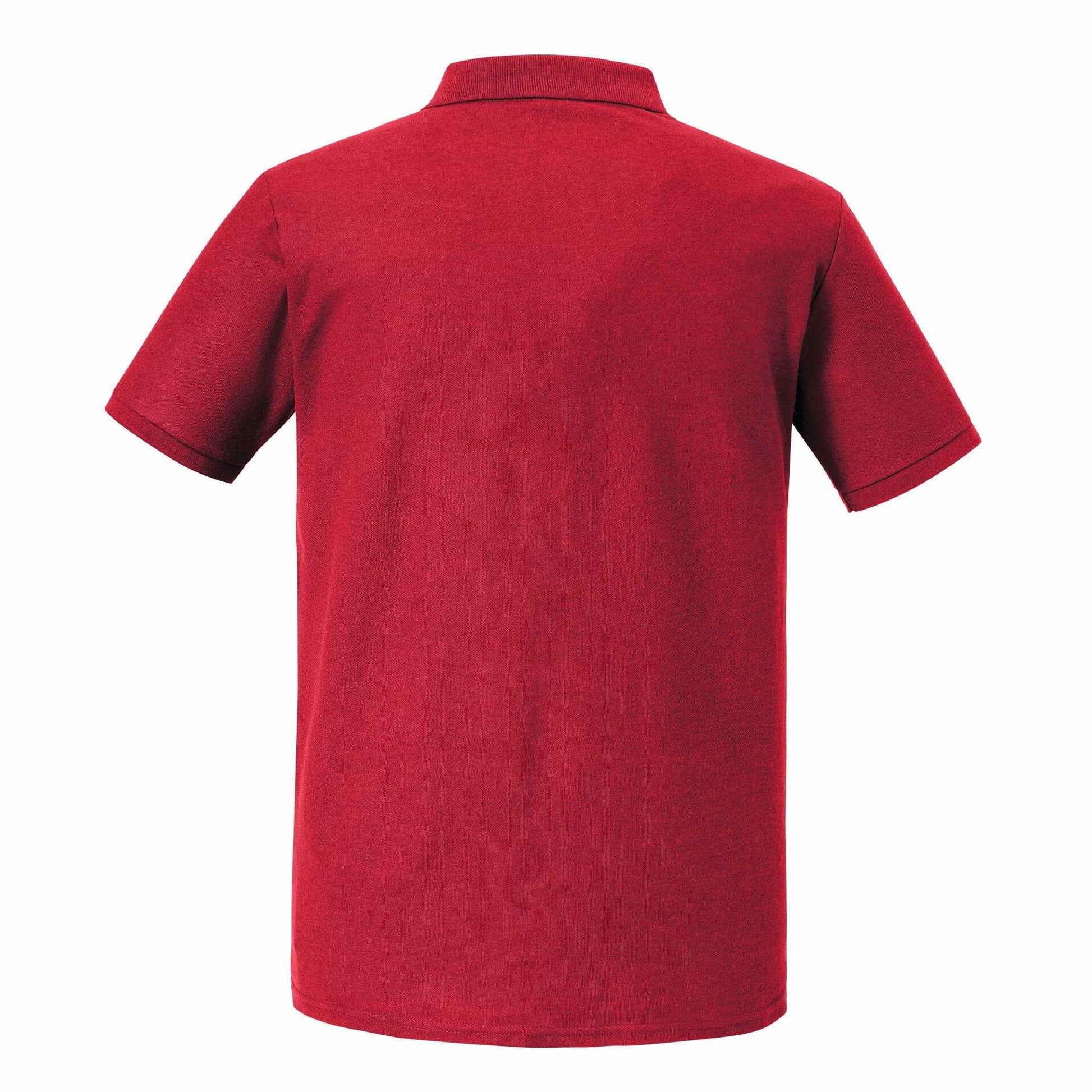 Classic Red - Back - Russell Mens Authentic Eco Polo Shirt