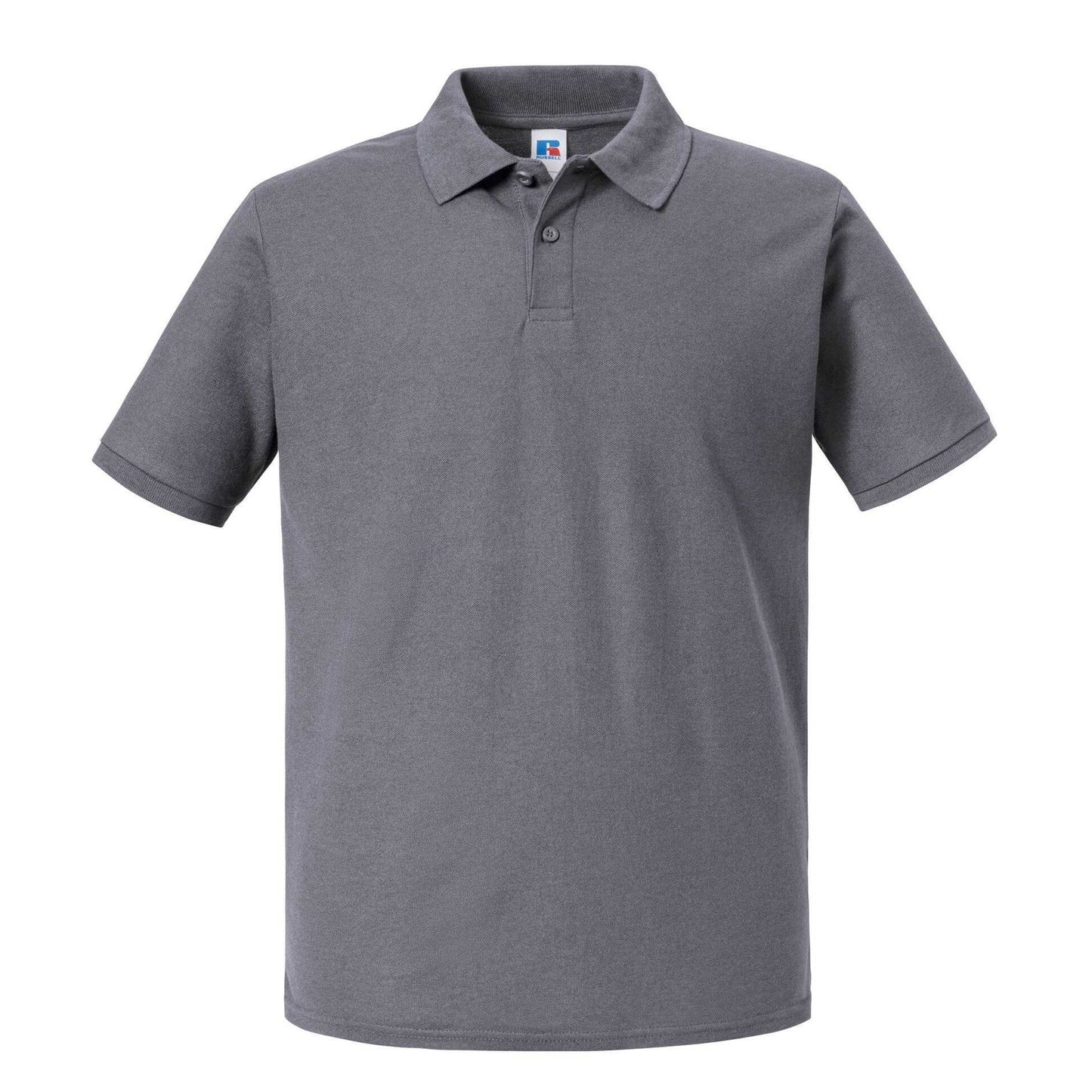 Convoy Grey - Front - Russell Mens Authentic Eco Polo Shirt