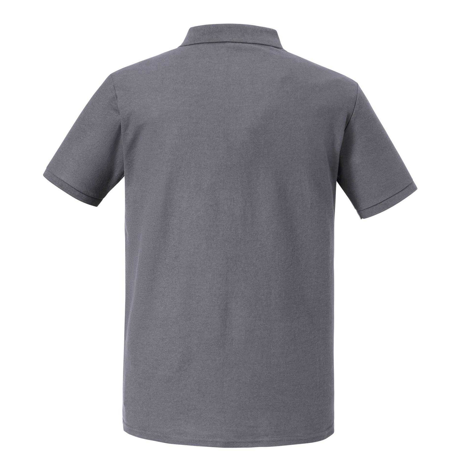 Convoy Grey - Back - Russell Mens Authentic Eco Polo Shirt