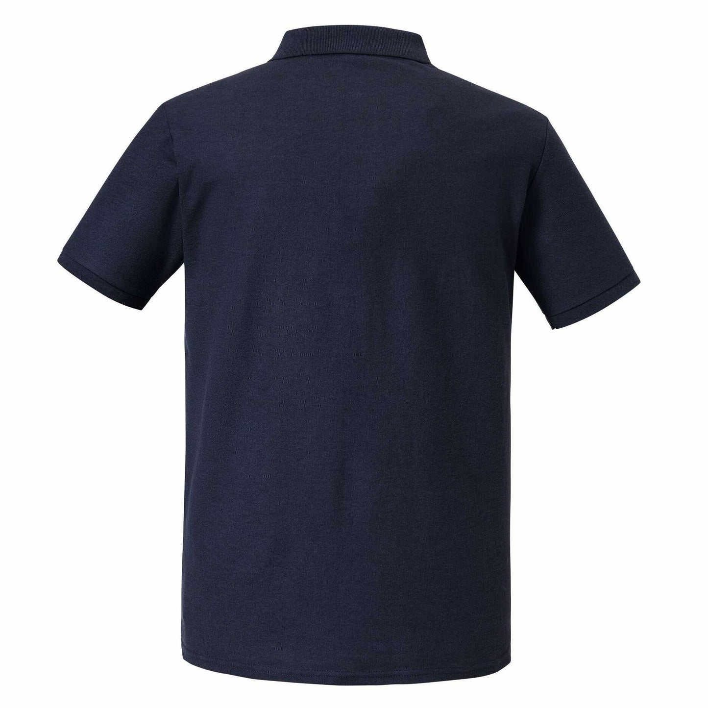 French Navy - Back - Russell Mens Authentic Eco Polo Shirt