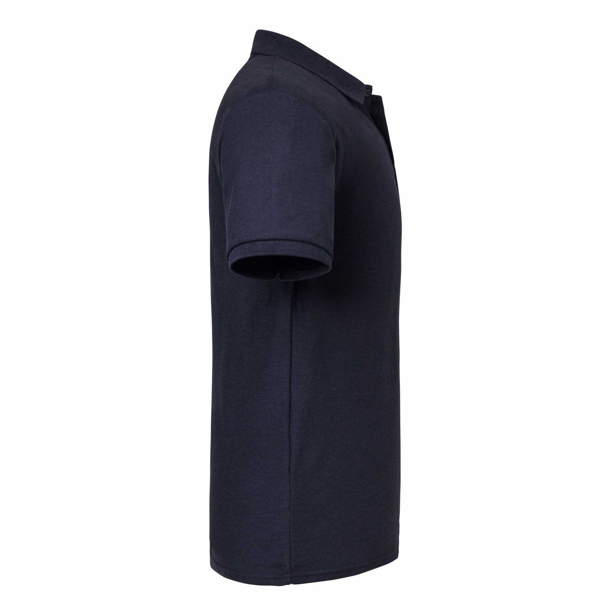 French Navy - Side - Russell Mens Authentic Eco Polo Shirt