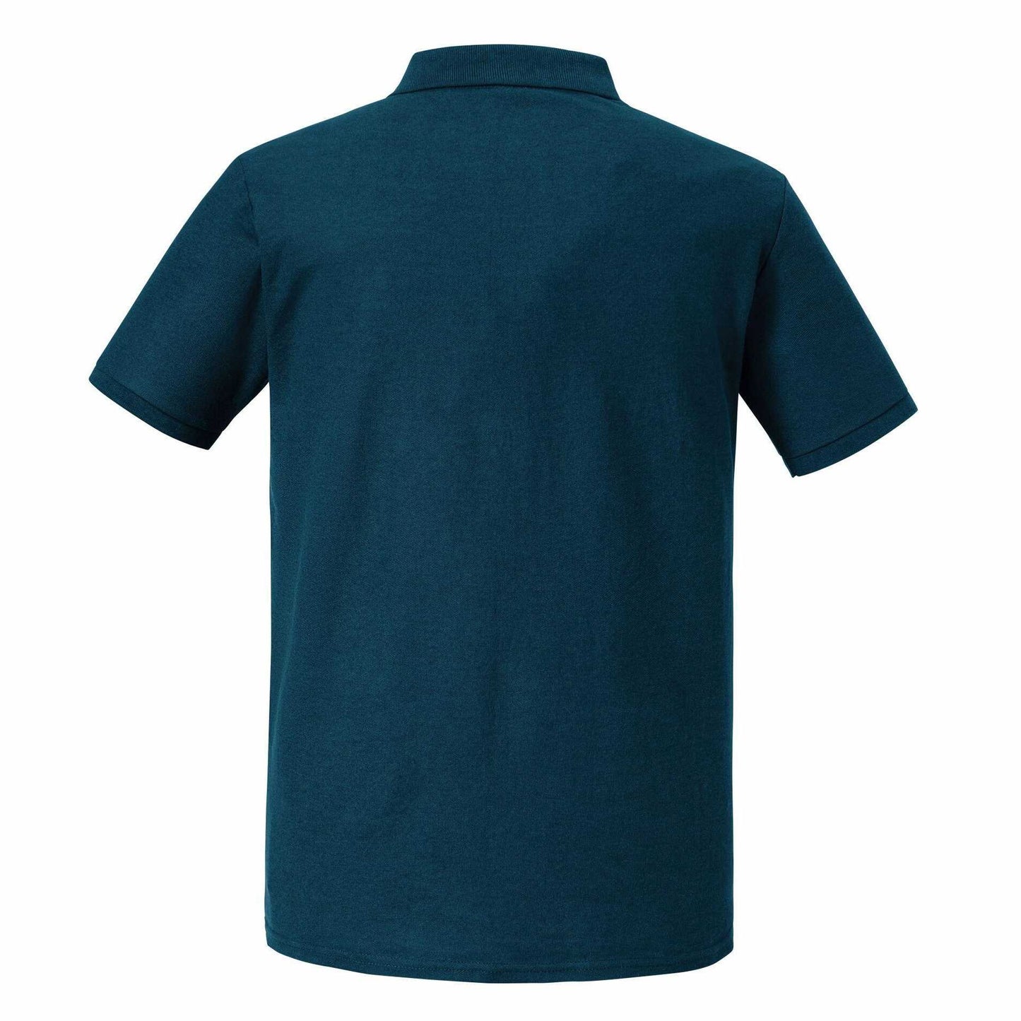 Petrol Blue - Back - Russell Mens Authentic Eco Polo Shirt