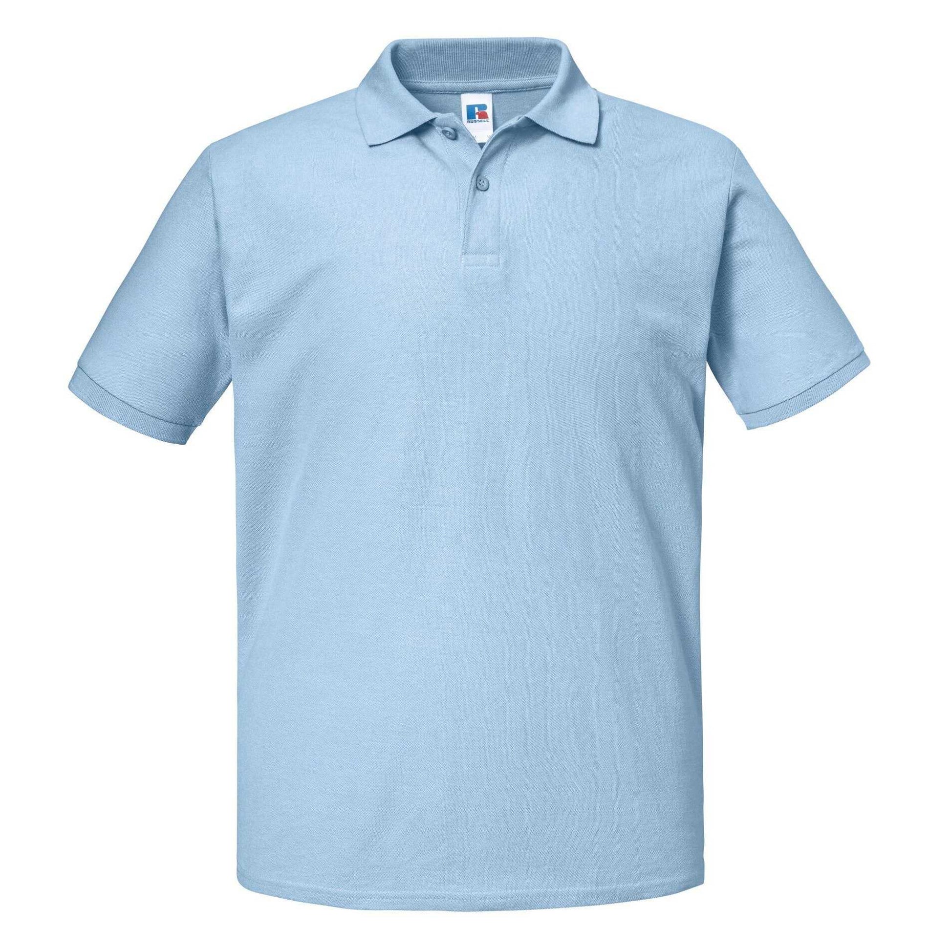 Sky Blue - Front - Russell Mens Authentic Eco Polo Shirt