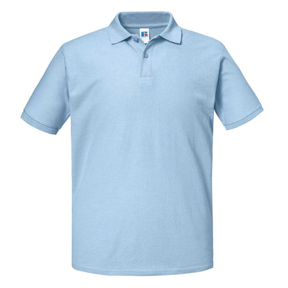 Sky Blue - Front - Russell Mens Authentic Eco Polo Shirt